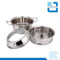 Multi-Purpose camadas duplas Pot Steamer aço inoxidável